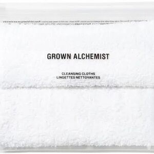 Grown Alchemist White Cleansing Cloths with grown alchemist cosmetics bag